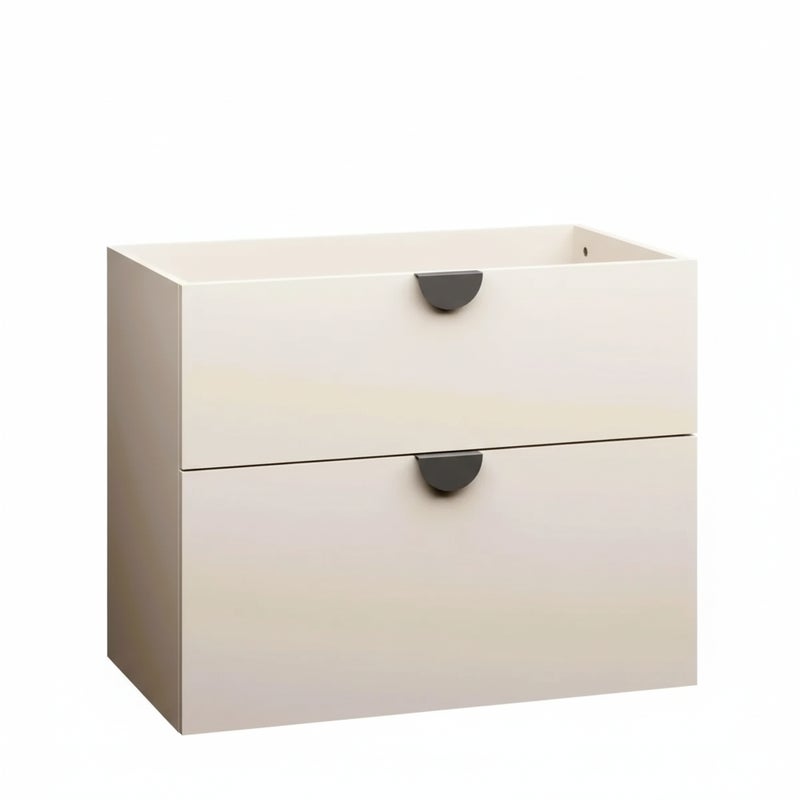 Szafka pod umywalkę COCO 80 cm kaszmir półmat bez umywalki