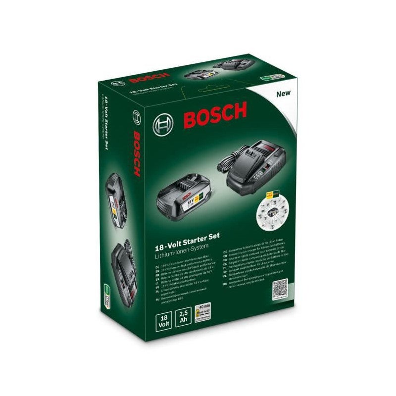 Kit de démarrage pour batterie et chargeur Bosch 18 V 1600A00K1P - 2