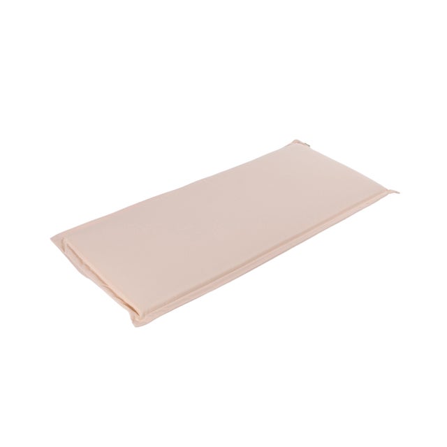 Cojín para banco de exterior en color beige de tejido resistente