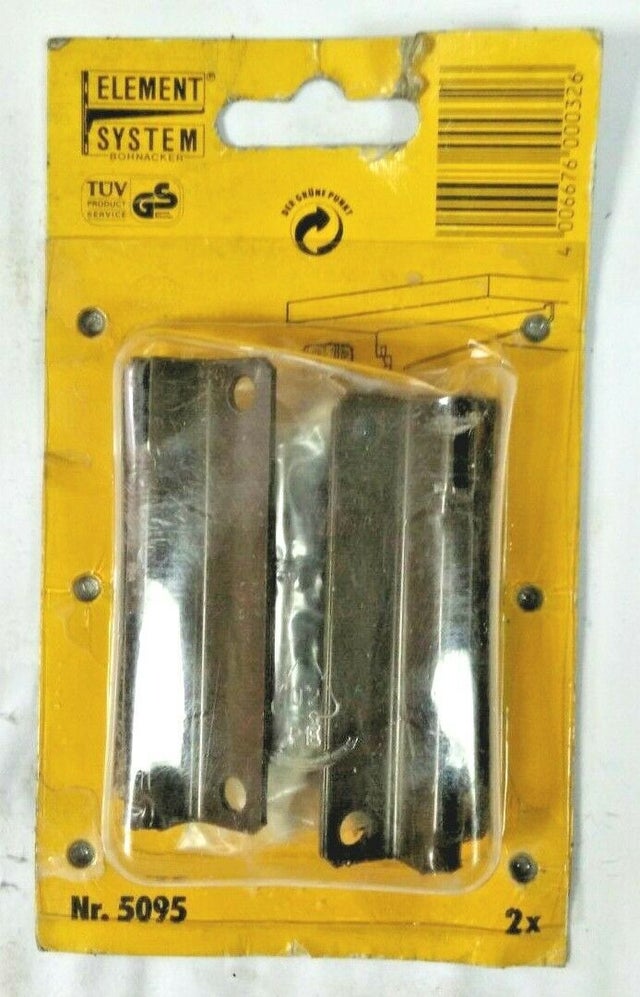 ELEMENT SYSTEM-2 SUPPORTI A DUE GANCI CON VITI E TASSELLI MARRONI