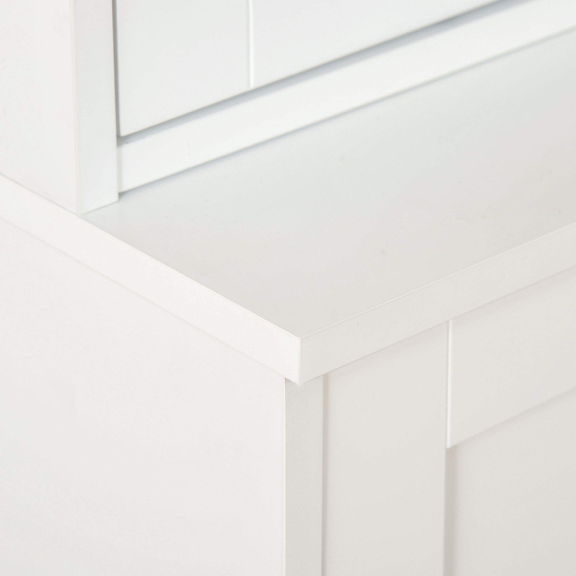 Armario de Libros HOMCOM MDF y Vidrio Templado Blanco 76x40x178,5 cm - 5
