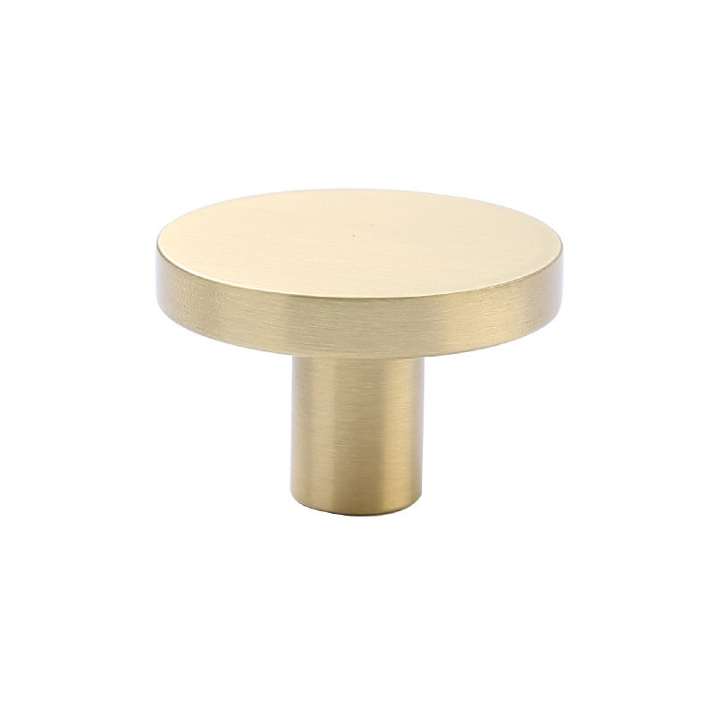 8 mosiężnych gałek meblowych, 30 x 20 mm, okrągłe uchwyty do szuflad ze śrubami 25 mm