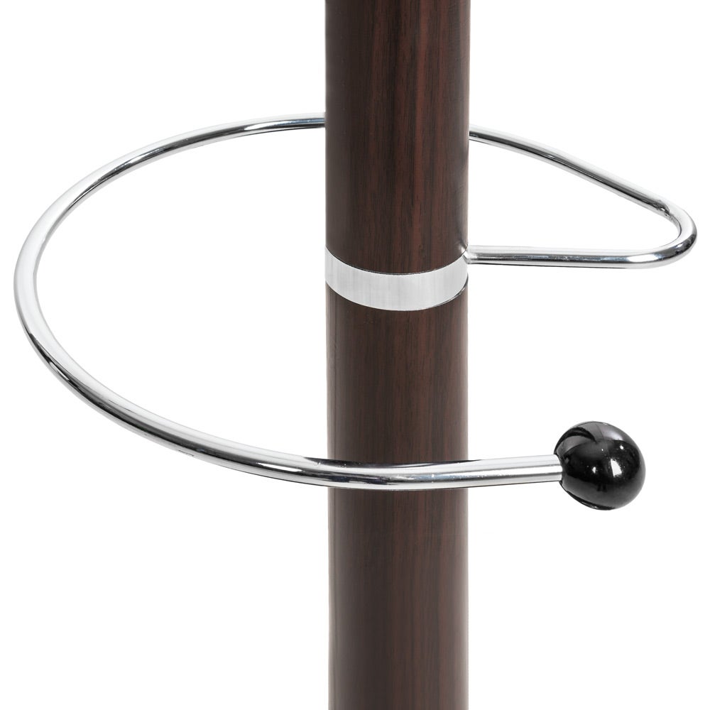 Appendiabiti nero/marrone in metallo 16 ganci, con portaombrelli e portaborse TECTAKE - 5