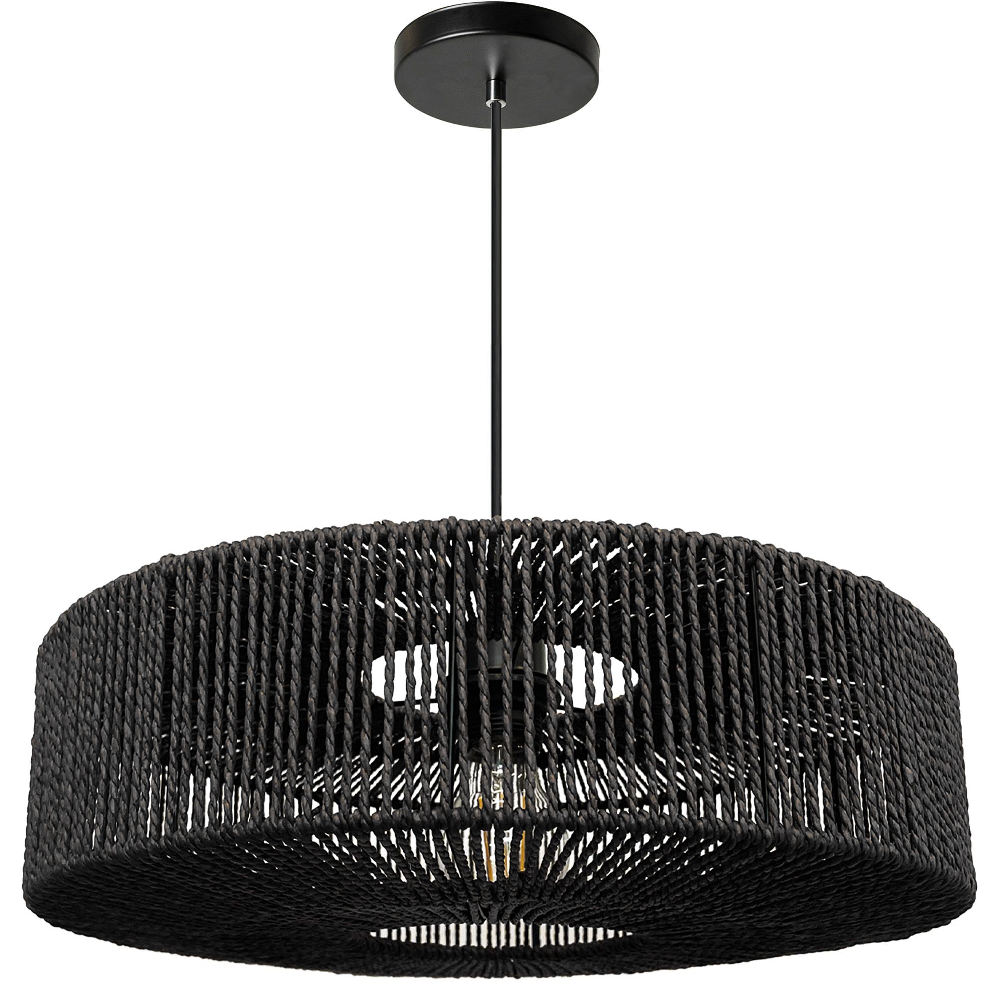 Lampa Sufitowa Wisząca Toolight App1484-1C Czarny