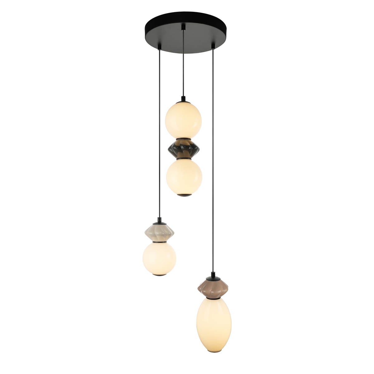 Lampa wisząca BALOS LED 19W Ciepła biel 1400lm czarna matowa wym: 173 x 37 x 37 cm Italux