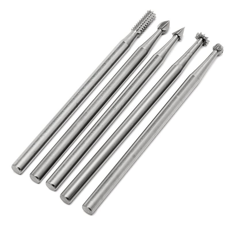 Set freze din otel-wolfram-vanadiu Proxxon 28710, O2.35-O3.1 mm, 5 ...