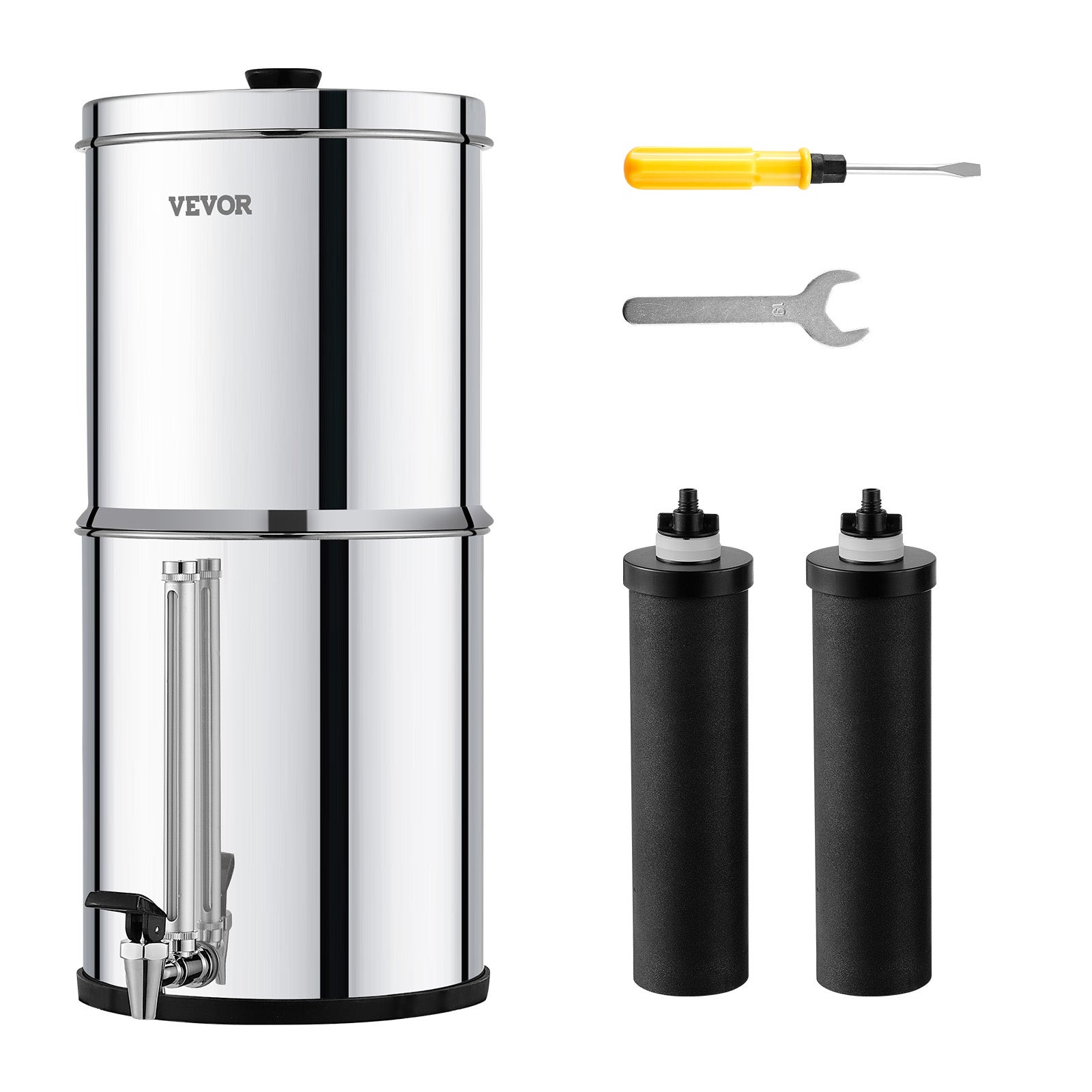 System grawitacyjnego filtra wody Widoczny poziom wody w filtrze wody 7+8,5 l VEVOR
