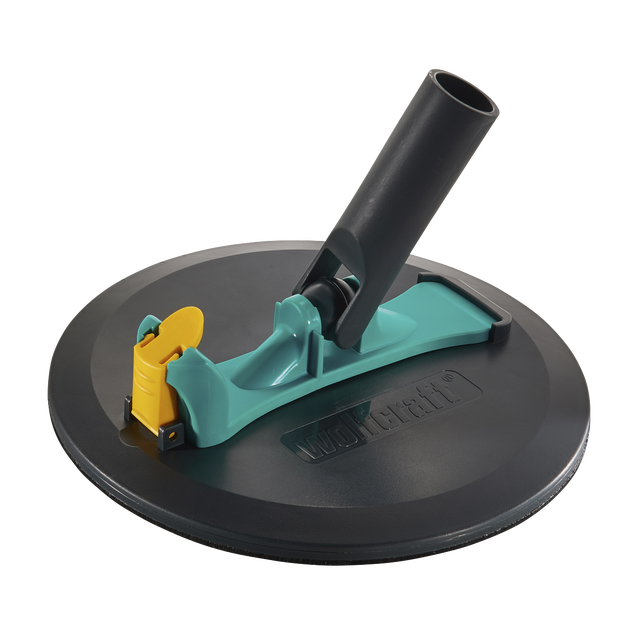 Kit Ponceuse Rotative 360° avec Manche - Diamètre 225 mm - Pour Plaque de Plâtre - wolfcraft 4011000