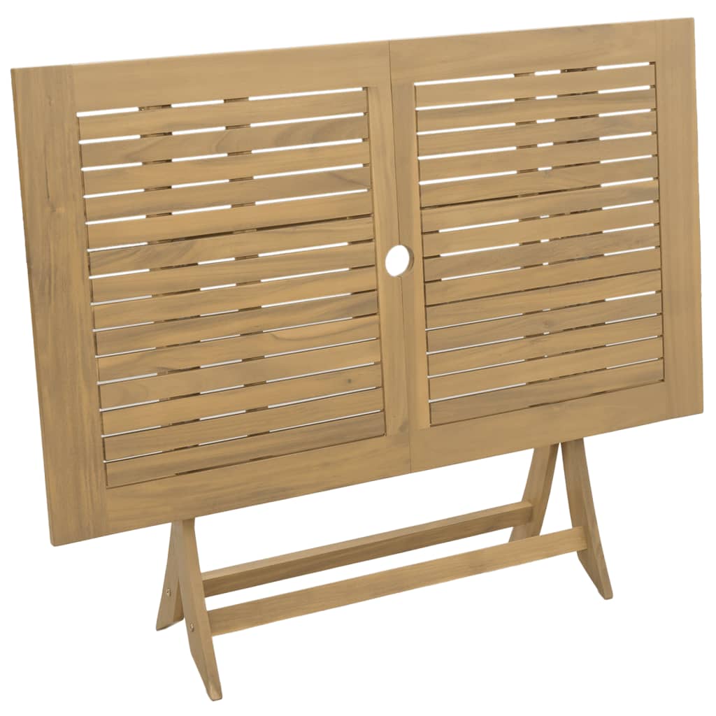 Table de jardin pliante en bois d'acacia massif 120x70x75 cm - 7