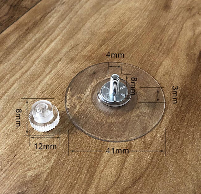 Perthlin 30 Ventose in Plastica 50 mm Ventosa Forte Tenuta in PVC Trasparente Ventosa Adesiva con Dado a Vite Resistente per Vetro Auto Panno Bagno Parete Porta Finestre Parasole (Nero Perthlin 30 Ventose in Plastica 50 mm Ventosa Forte Tenuta in PVC Trasparente Ventosa Adesiva con Dado a Vite Resistente per Vetro Auto Panno Bagno Parete Porta Finestre Parasole (Nero