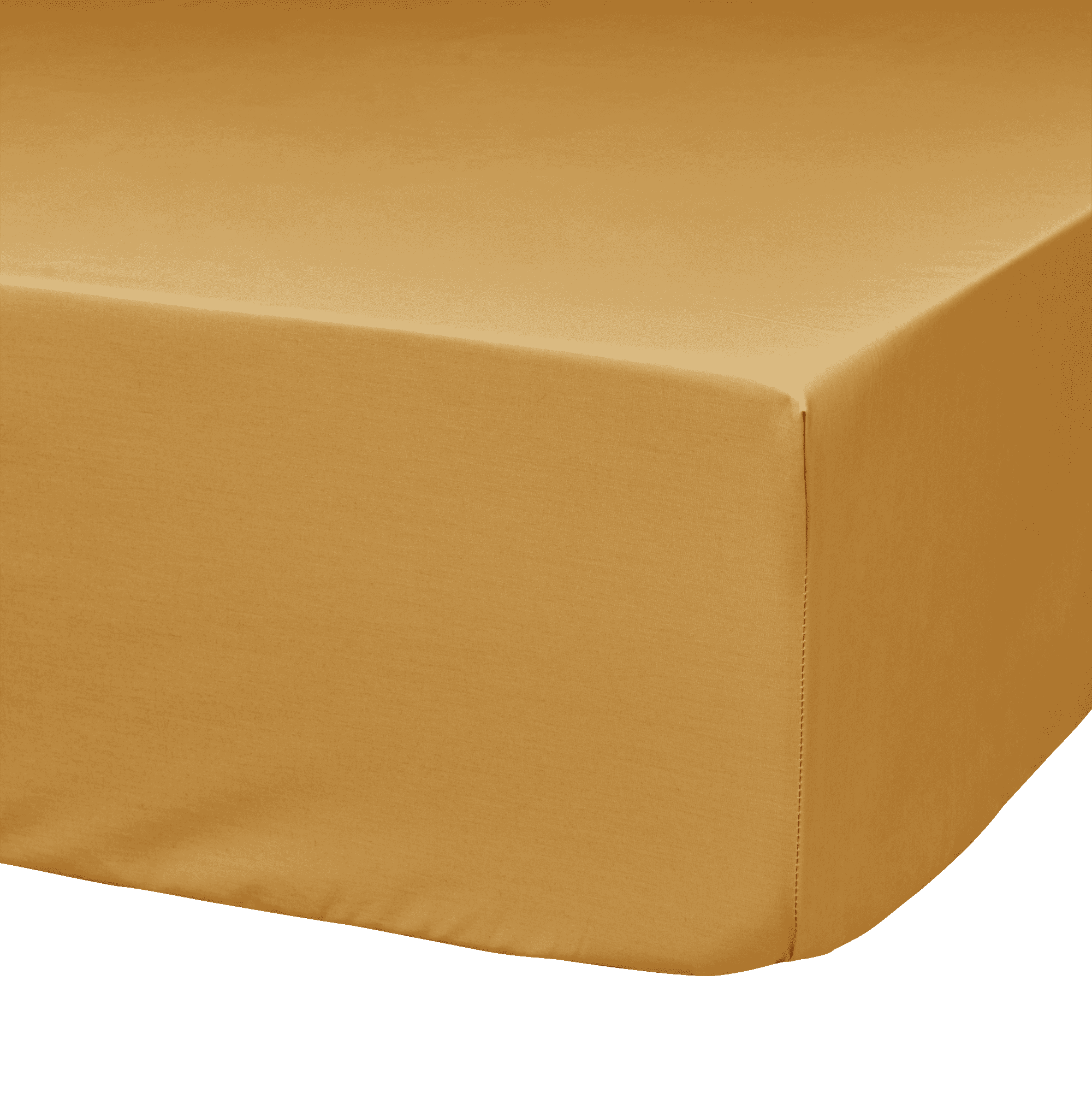 Lot De 3 Draps-housses En Coton Doux - Taille 150x200 Cm (prof. Matelas Jusqu'à 30 Cm), Jaune