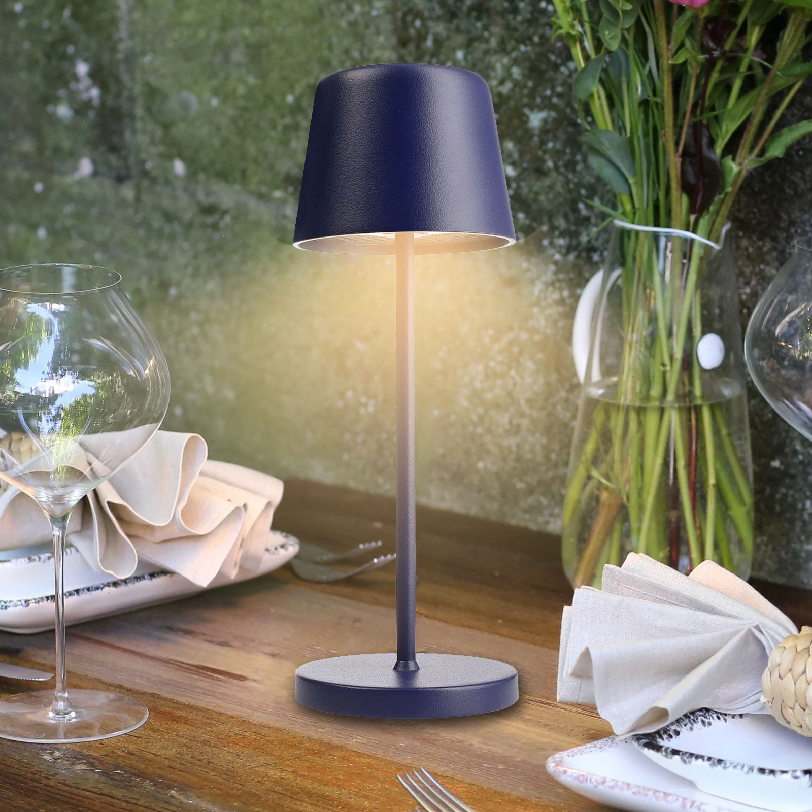 Lámpara De Mesa Inalámbrica Recargable, 8000 MAh Funciona Con