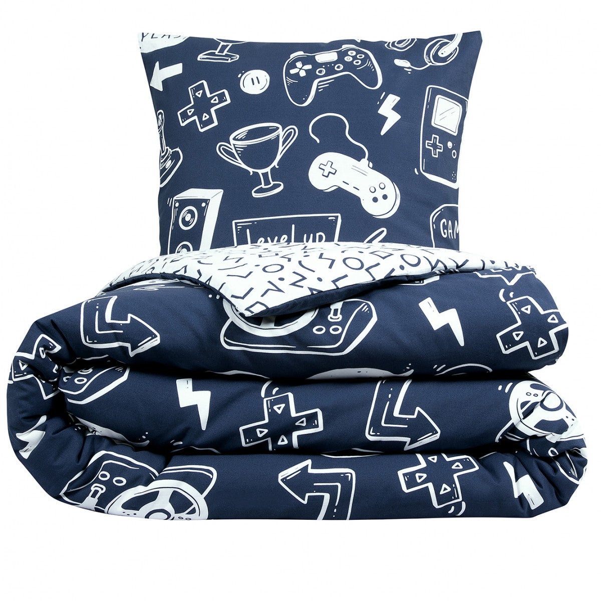 Parure de lit jeux vidéos en coton 200x200cm - 4