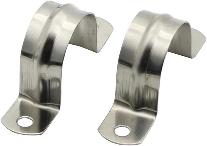 25mm/0.98" 2szt Zacisk węża 304 Zaciski do węży ze stali nierdzewnej w kształcie litery U Zacisk siodłowy Zaciski napinające