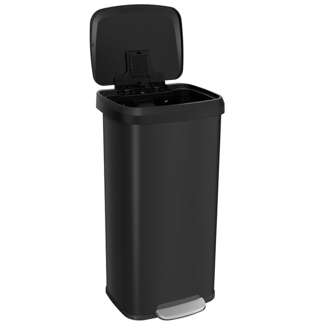 Poubelle cuisine automatique latérale - Ouverture papillon - Noir mat - 60L - Piles ou batterie BEYOND BLUE | Brico Cash Poubelle cuisine automatique latérale - Ouverture papillon - Noir mat - 60L - Piles ou batterie BEYOND BLUE | Brico Cash