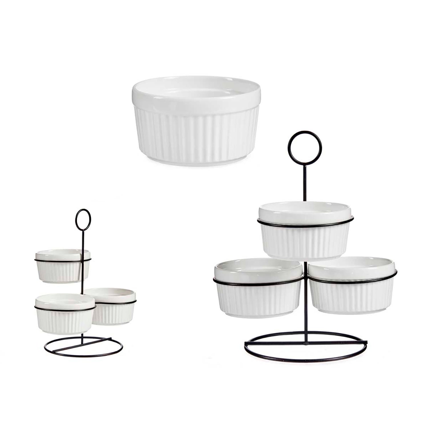 Lot De 5 Bols En Acier Inoxydable 700 Ml - Ø17 Cm, Empilables, Lave-vaisselle Safe - Pour Sauces, Riz, Salades