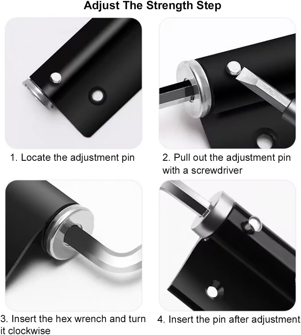 Porte Closers, Ferme Porte Automatique, Ferme Porte à Ressort, Ferme Porte en Acier Inoxydable, Réglable Ferme Portes Avec Vis - 4