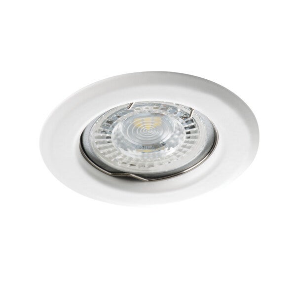 Oprawa sufitowa wpuszczana oczko Alor biały matowy 1xGX5.3 / GU10x10W okrągła IP20 wym: 3,3 x 8,3 x 8,3 cm metal Kanlux
