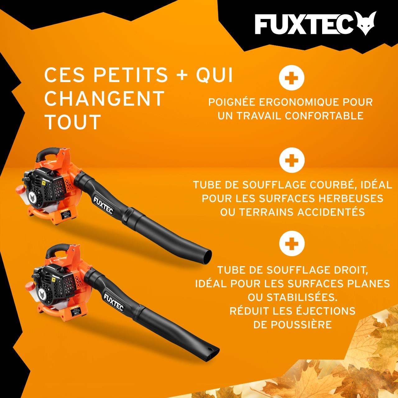Souffleur thermique - FUXTEC FX-LB126 - 26cm3 aspiration disponible en option - 4
