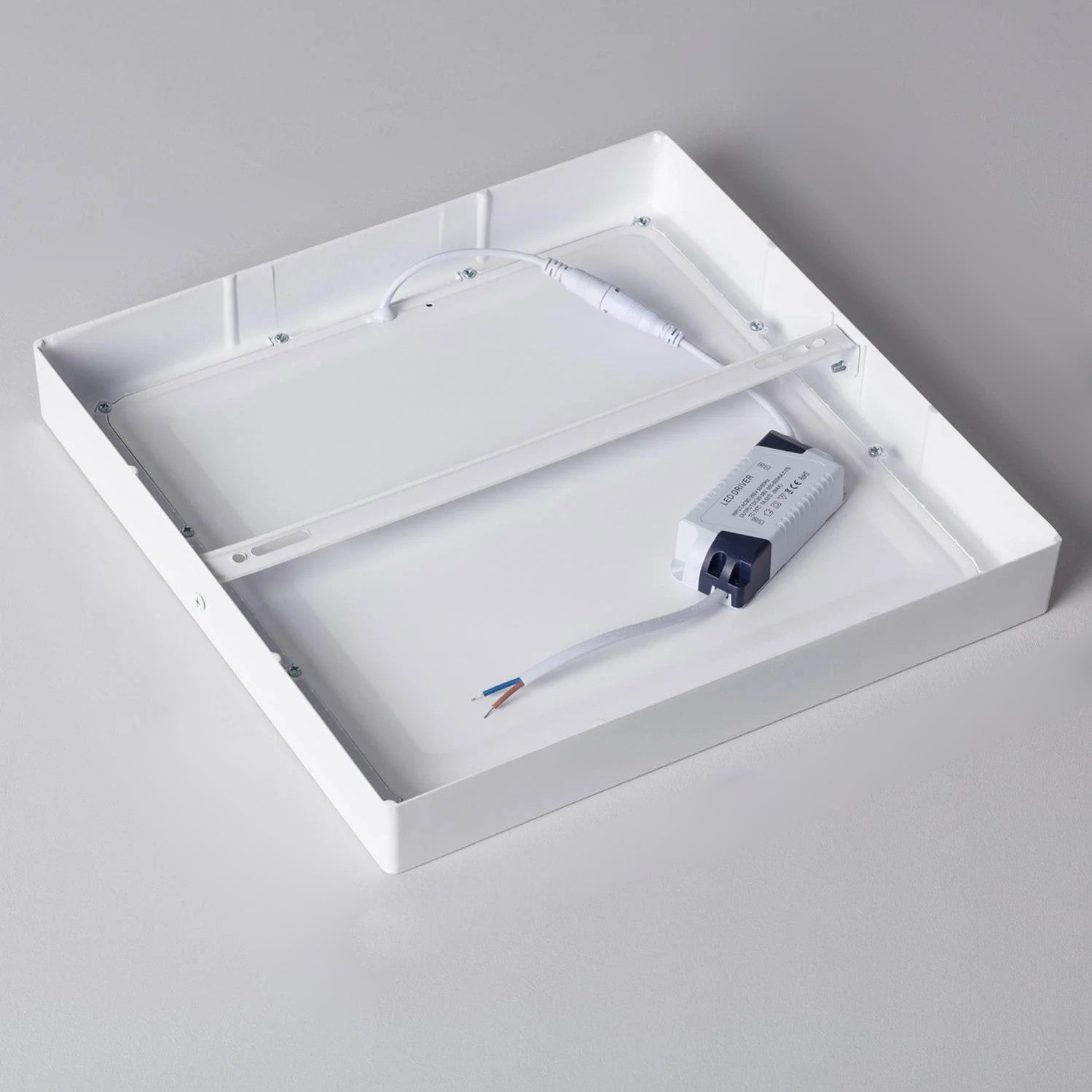 Plafoniera led quadrata da superficie 18W 225x225mm Bianco Neutro 4000K - Digilamp - 2