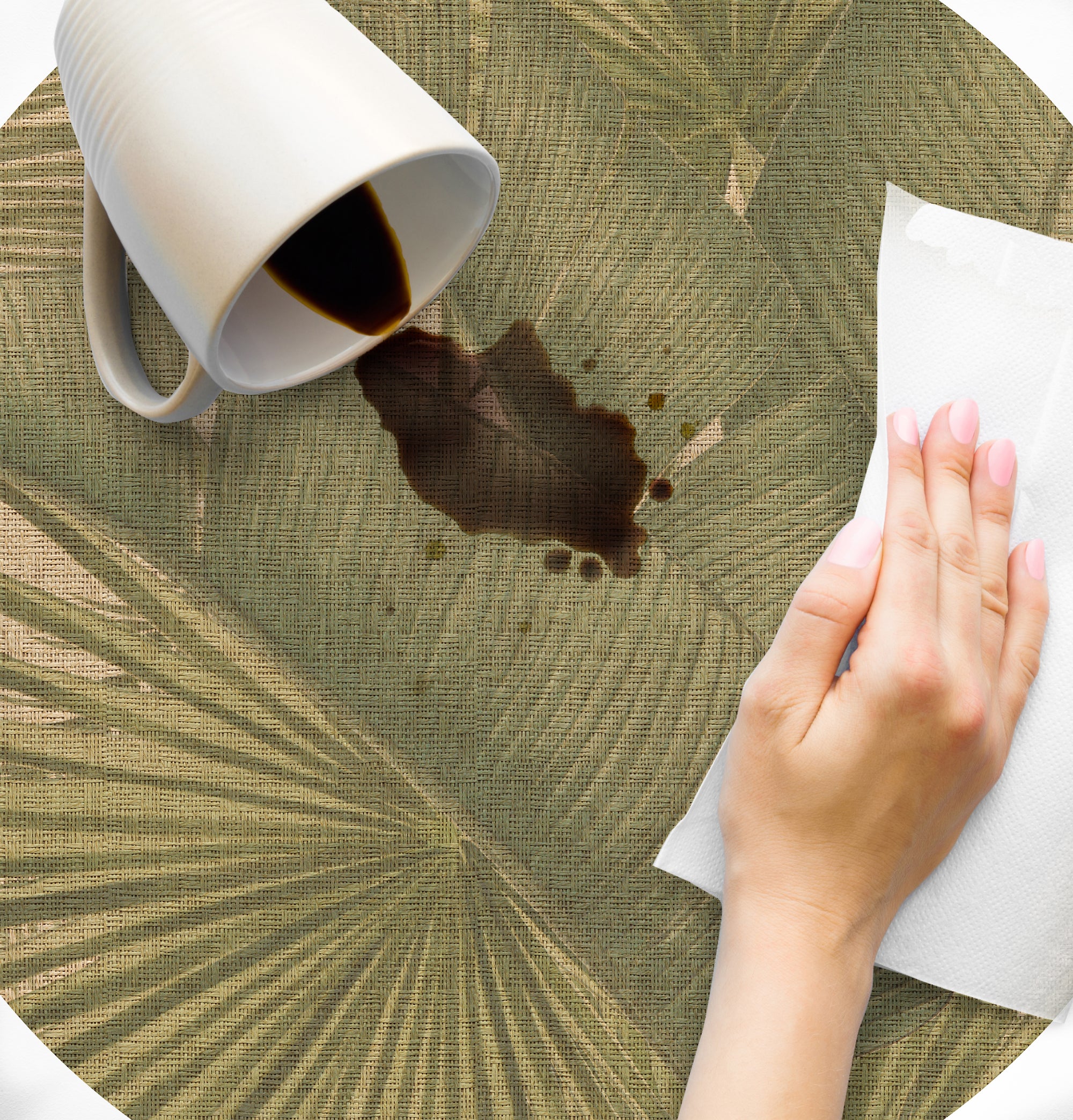 Set De Table Rond Perles En Verre Doré D35 | Maisons Du Monde