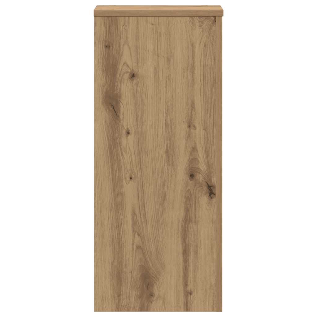 Lot de 2 supports pour plantes chêne artisanal en panneau de bois - 6
