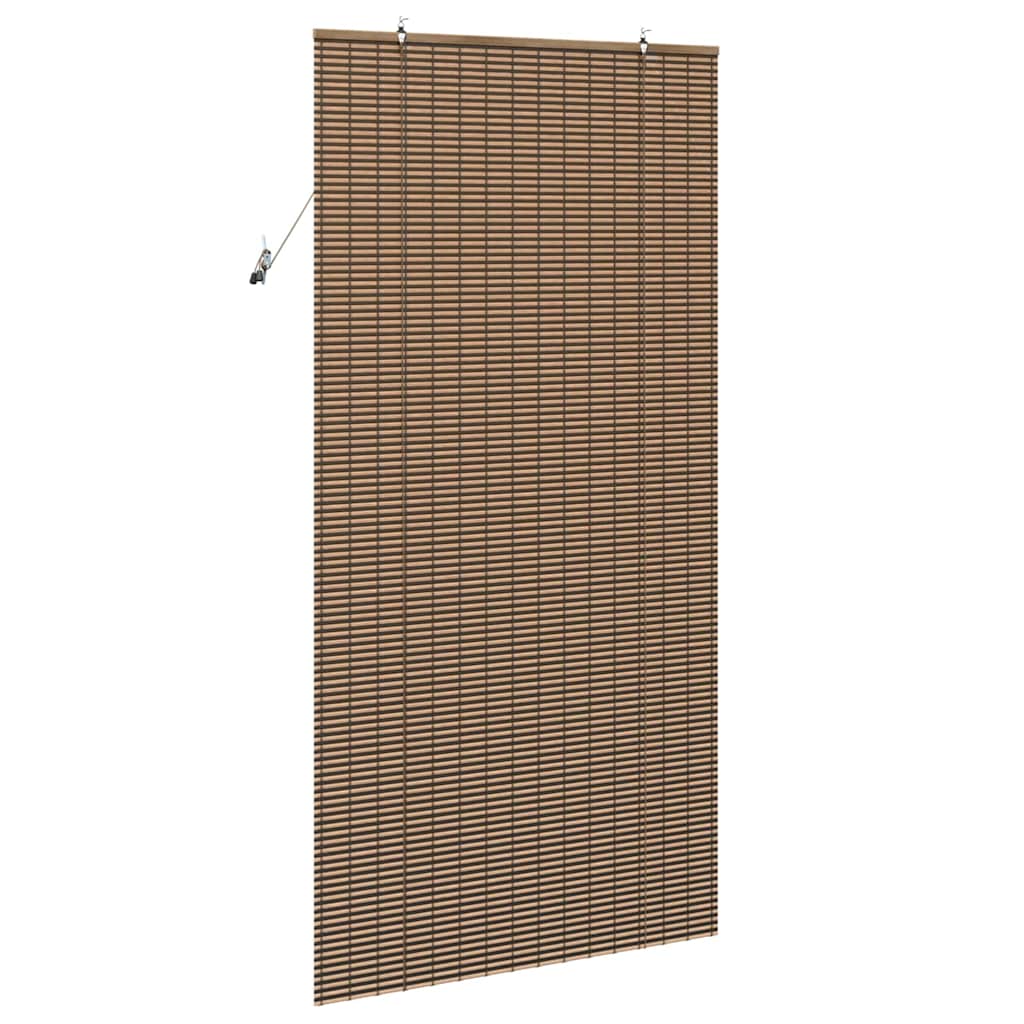 Roleta z zasłonami Brązowy 120 x 220 cm Bambus vidaXL - 5