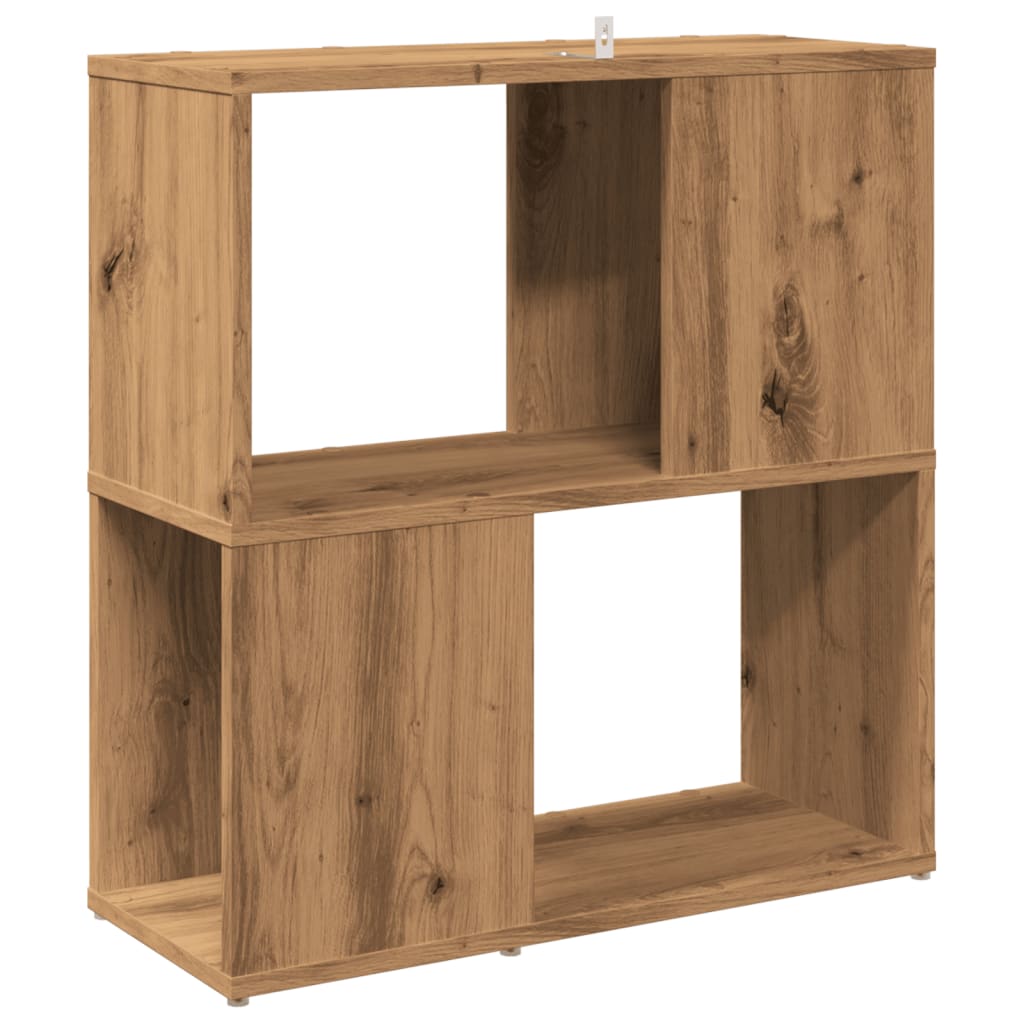 Bibliothèque pour Séjour en Bois Marron H. 24 x l. 60 x P. 24 cm - 6