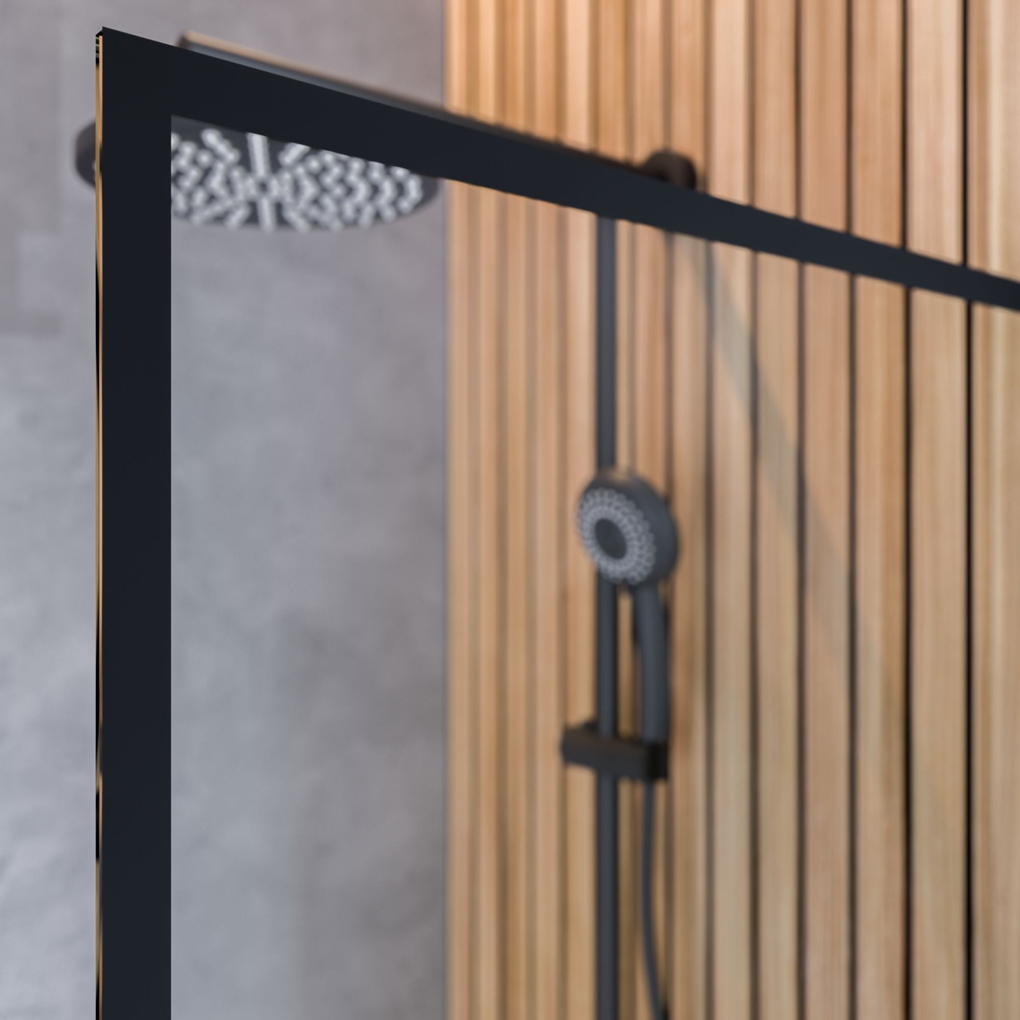 Pare-baignoire pivotant transparent noir, H.140 x l.80 cm SCHULTE, paroi de baignoire réversible, écran de baignoire 5mm pliant, rabattable, carré - 2