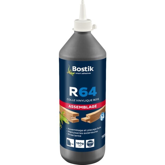 Colle vinylique prise lente 750 g - R64 - Bostik - 2