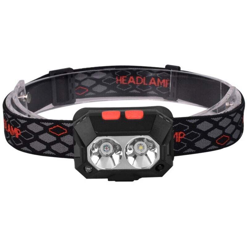 Lanternă frontală puternică reîncărcabilă USB, 6 moduri, lanternă frontală de camping, 1000 lumeni, rezistentă la apă IPX4