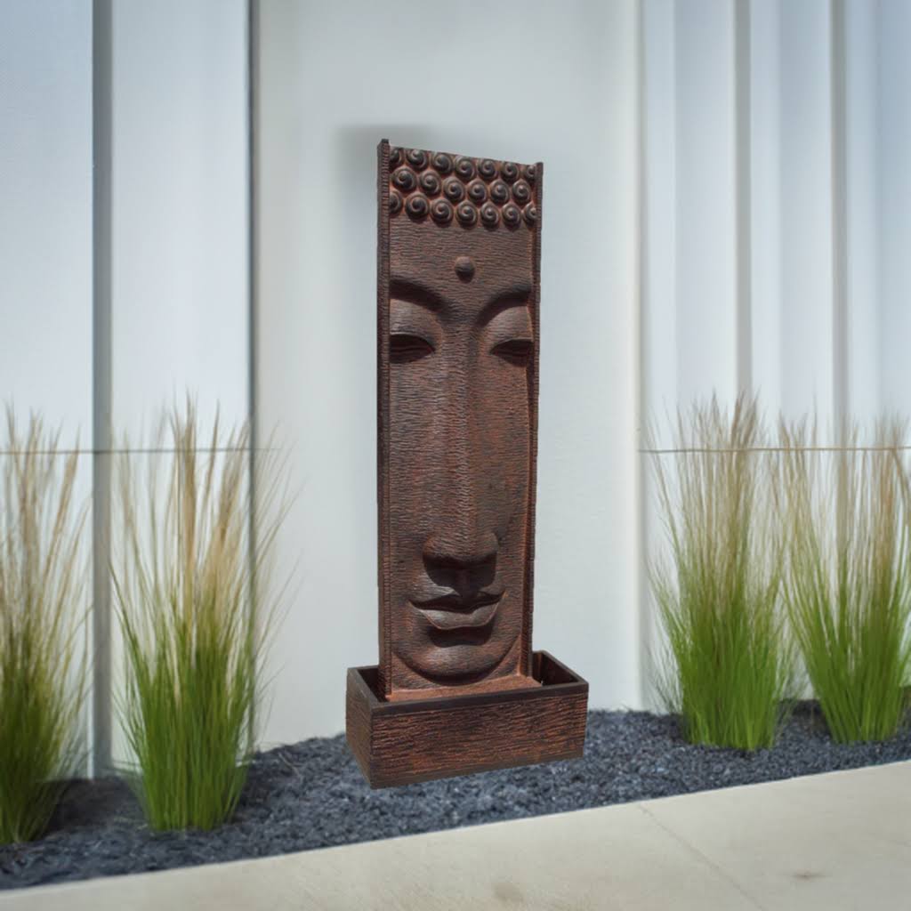 Fontaine de Jardin CALLIA 70x33x185cm. de Pierre de Betón. Couleur Oxyde - 3