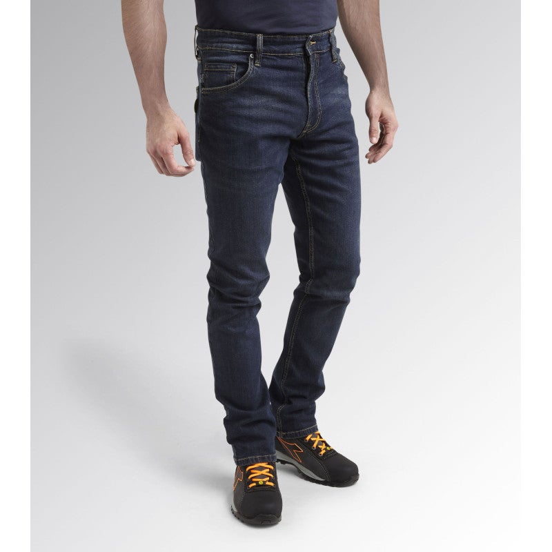 Lot De 5 Jeans Vintage Taille 42 - Coton, Coupe Droite, Usé/taché Style Travail - Très Bon état