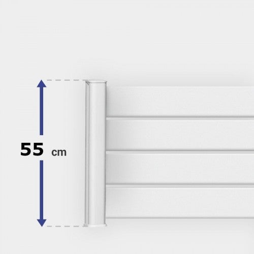 Module de clôture PVC blanc ajouré H 55 x L 150 cm ajourage horizontal - 2