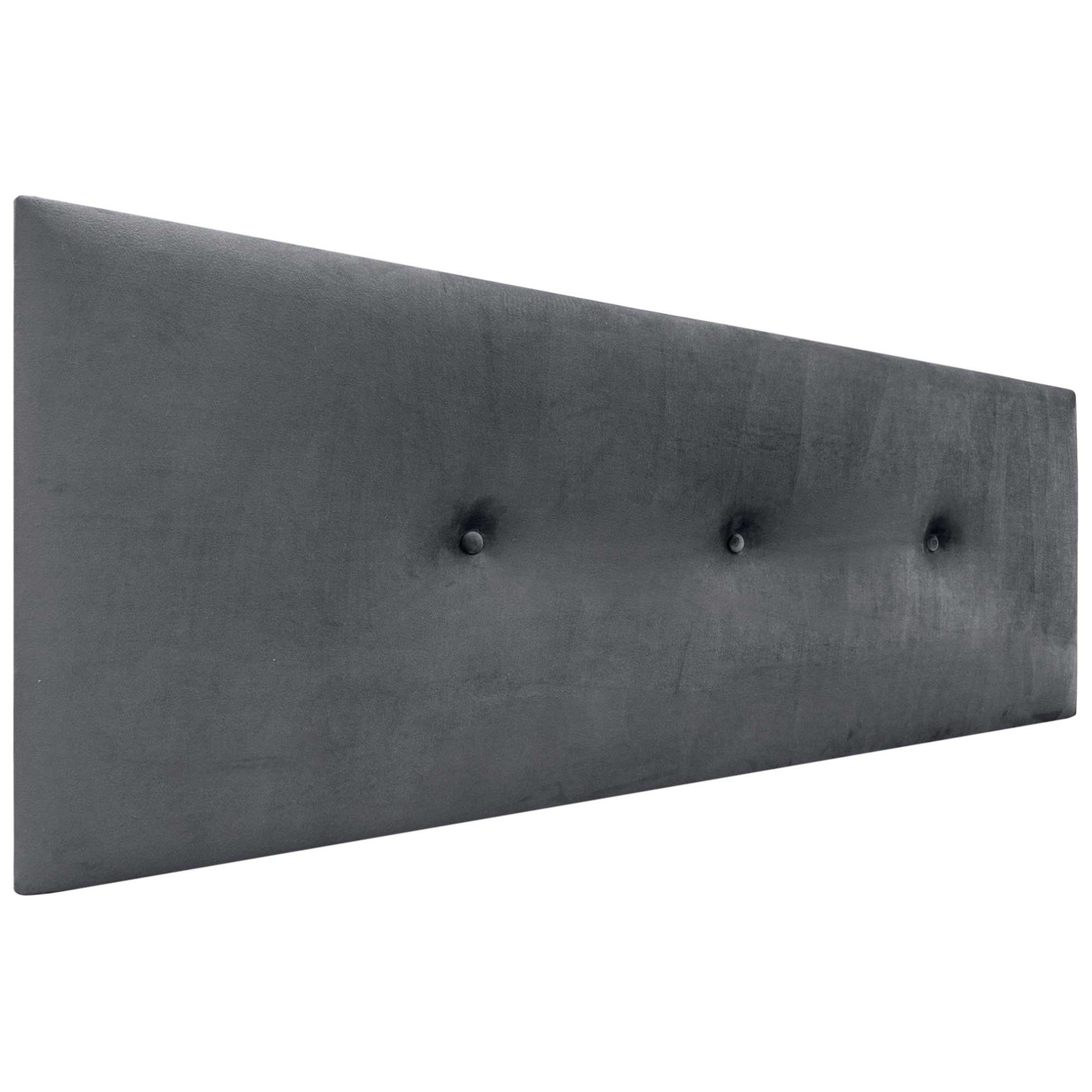 DHOME Testiera Imbottita Per Letto - Similpelle Argento Con Gambe, 145 Cm (adatta A Letti 120/135/140)