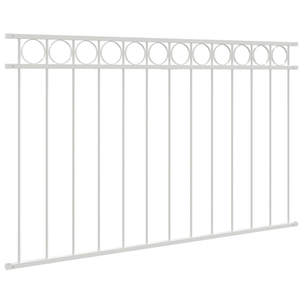 Elemento Recinzione ASSEN Bianco 170 x 100 cm Acciaio vidaXL - 5