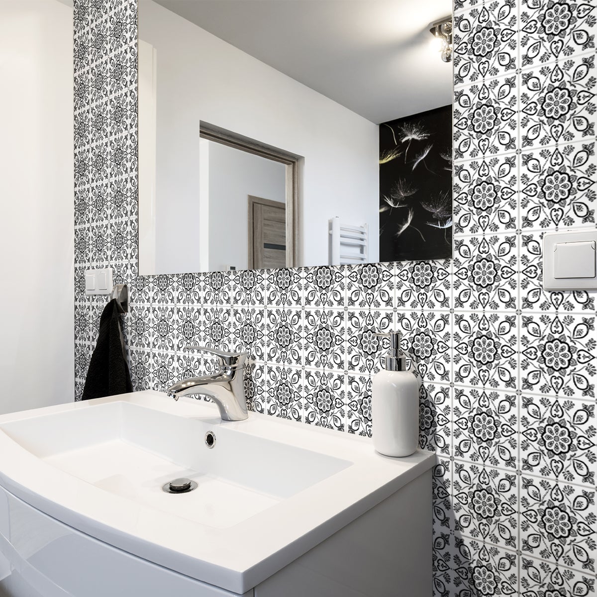 24 adesivi piastrelle di cemento azulejos liza - Sticker adesivo - adesivi murali - 24stickers15x15cm - 3