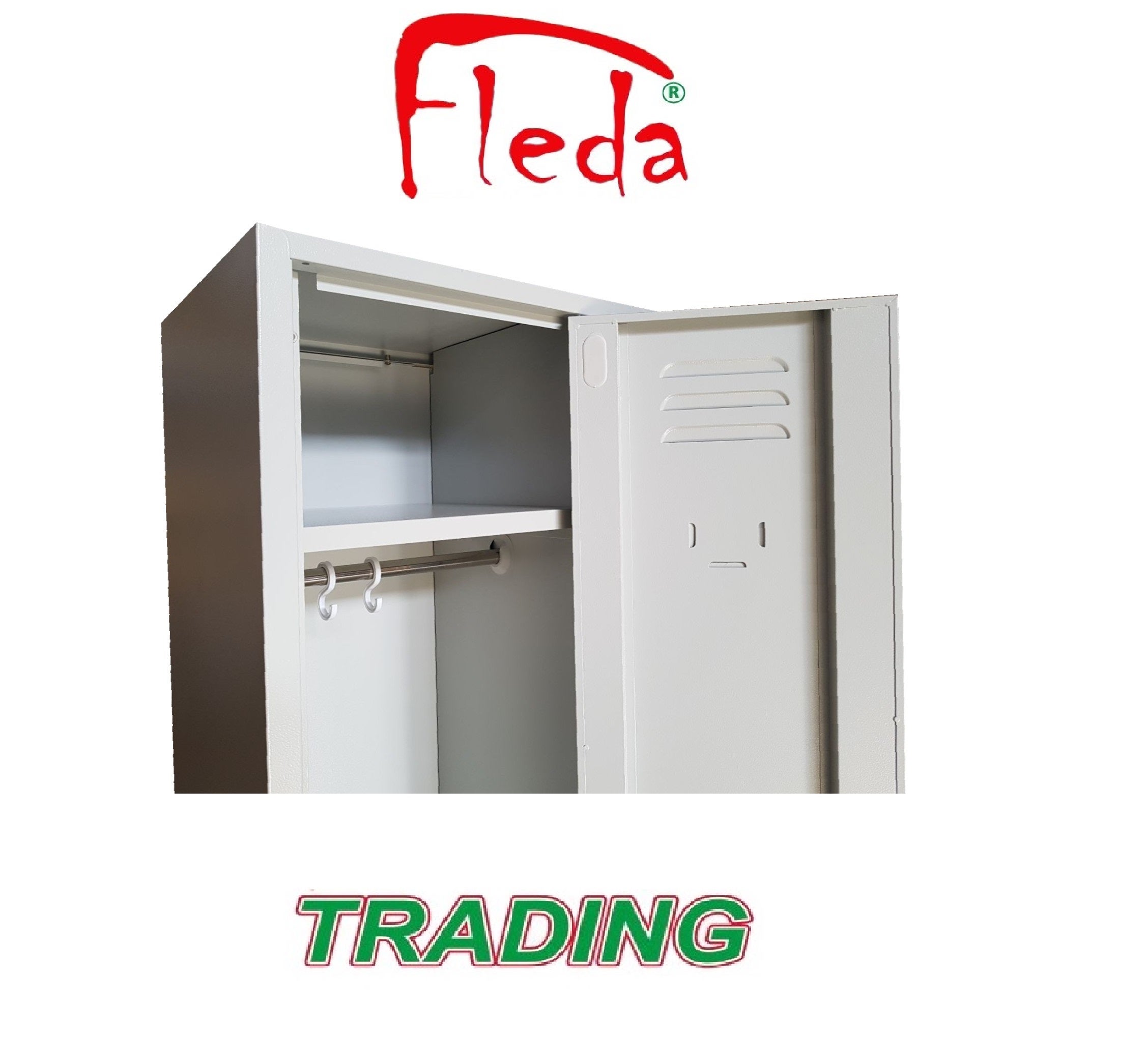 Armadio Spogliatoio Sporco Pulito In Metallo 1 Posto Tetto Piano Fadi - Foto 13