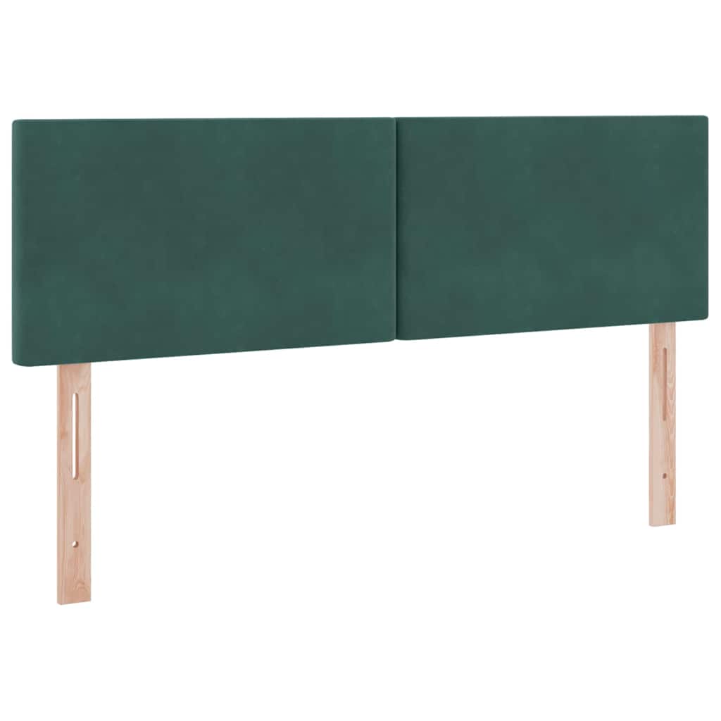 Lit avec rangement, vert foncé, 140 x 200 cm, en velours - 9