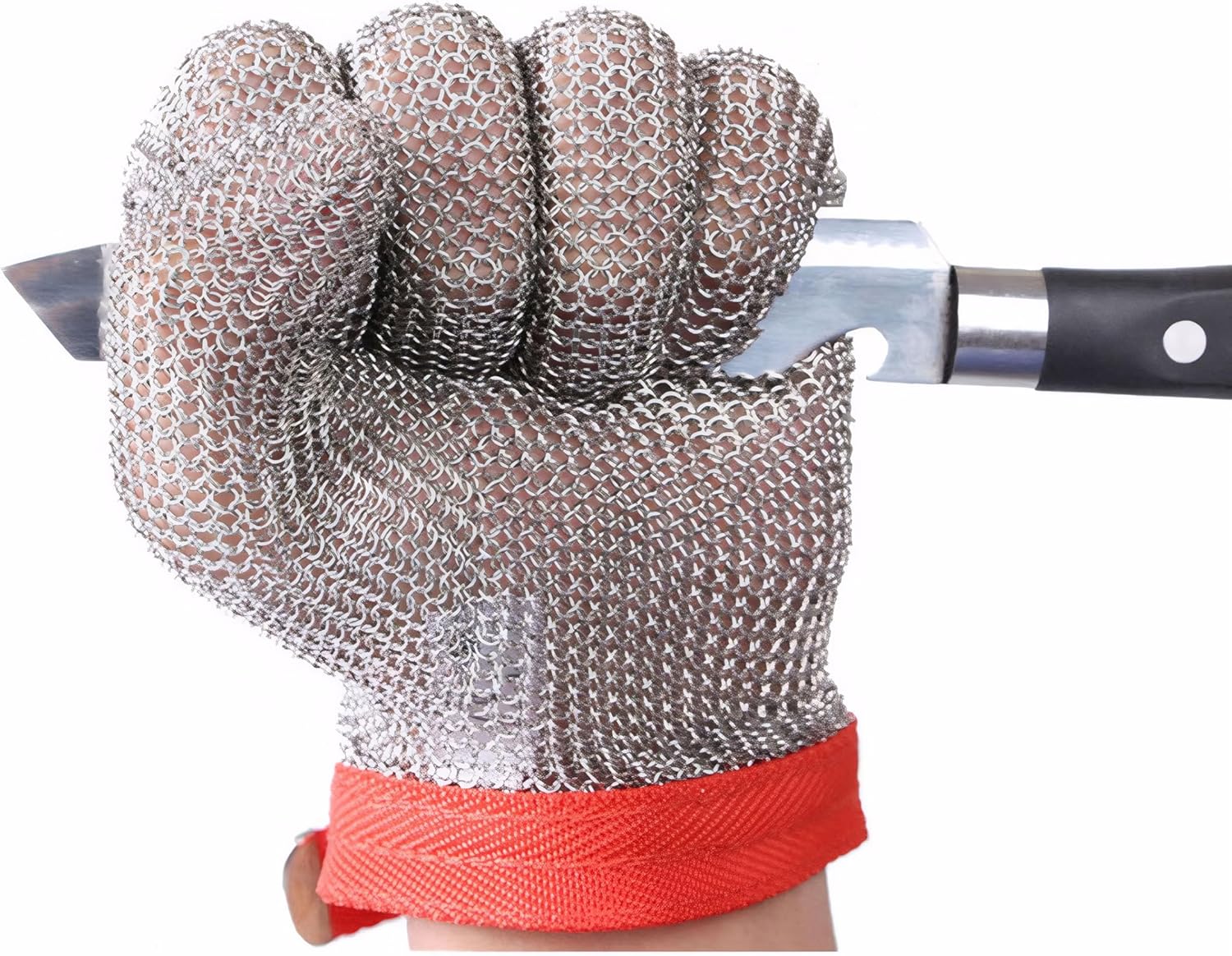 Achetez Estink 1 Pièce Anti Coupure, De Sécurité En Acier Inoxydable Résistant Aux Coupures Protection De Niveau 5 Haute Sécurité Gants De Travail De Protection Pour Cuisine Maison