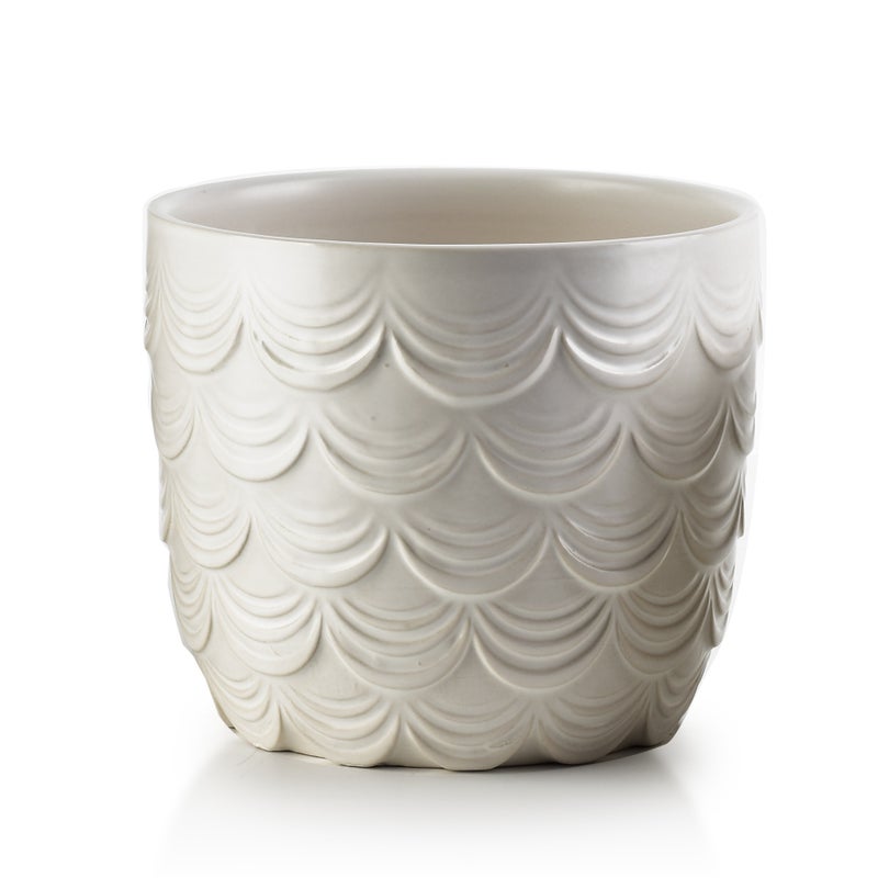 Doniczka ceramiczna MONDEX Neva L 16x16x15 cm beż 1szt