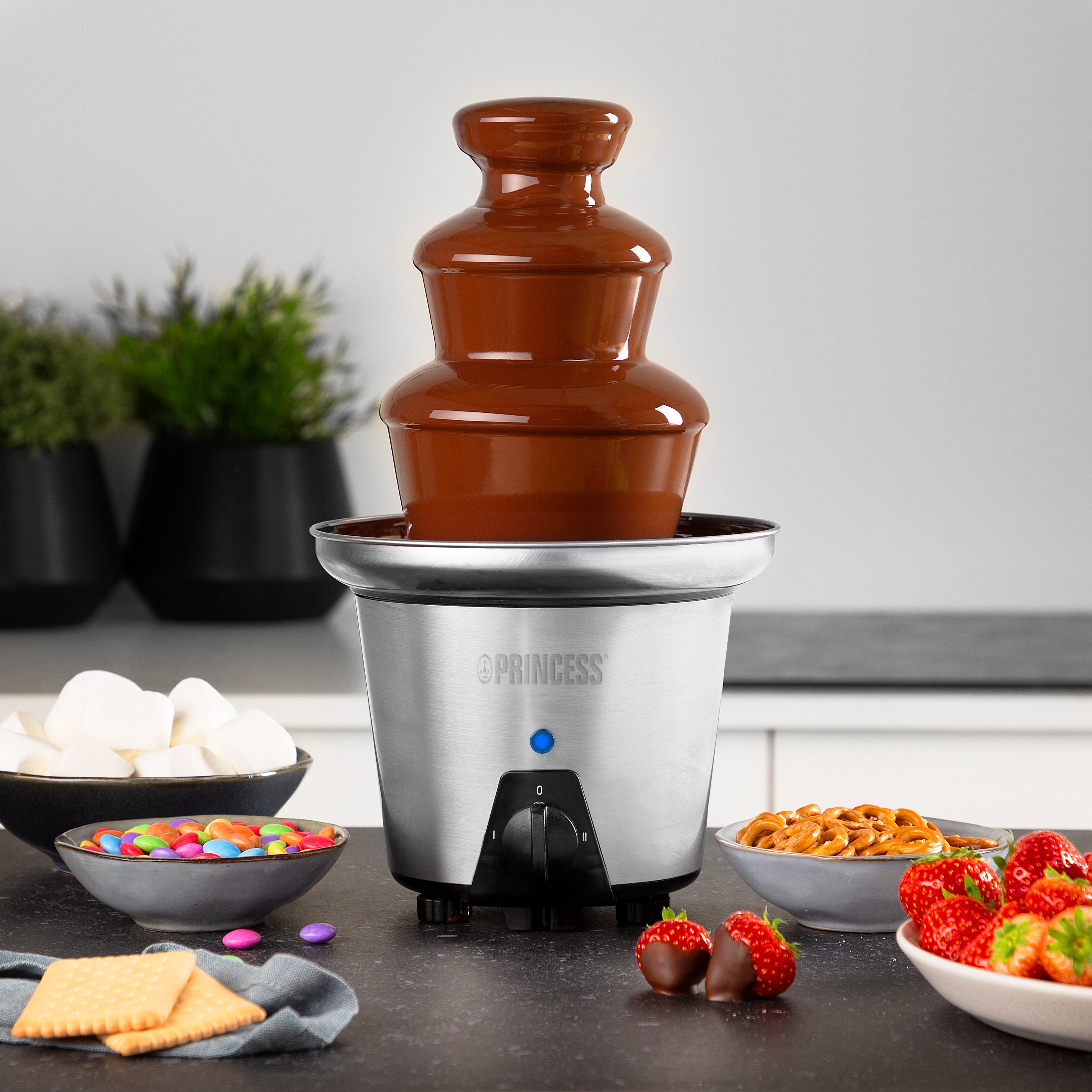 Fontaine au chocolat XL 90 W Argenté Princess - 9