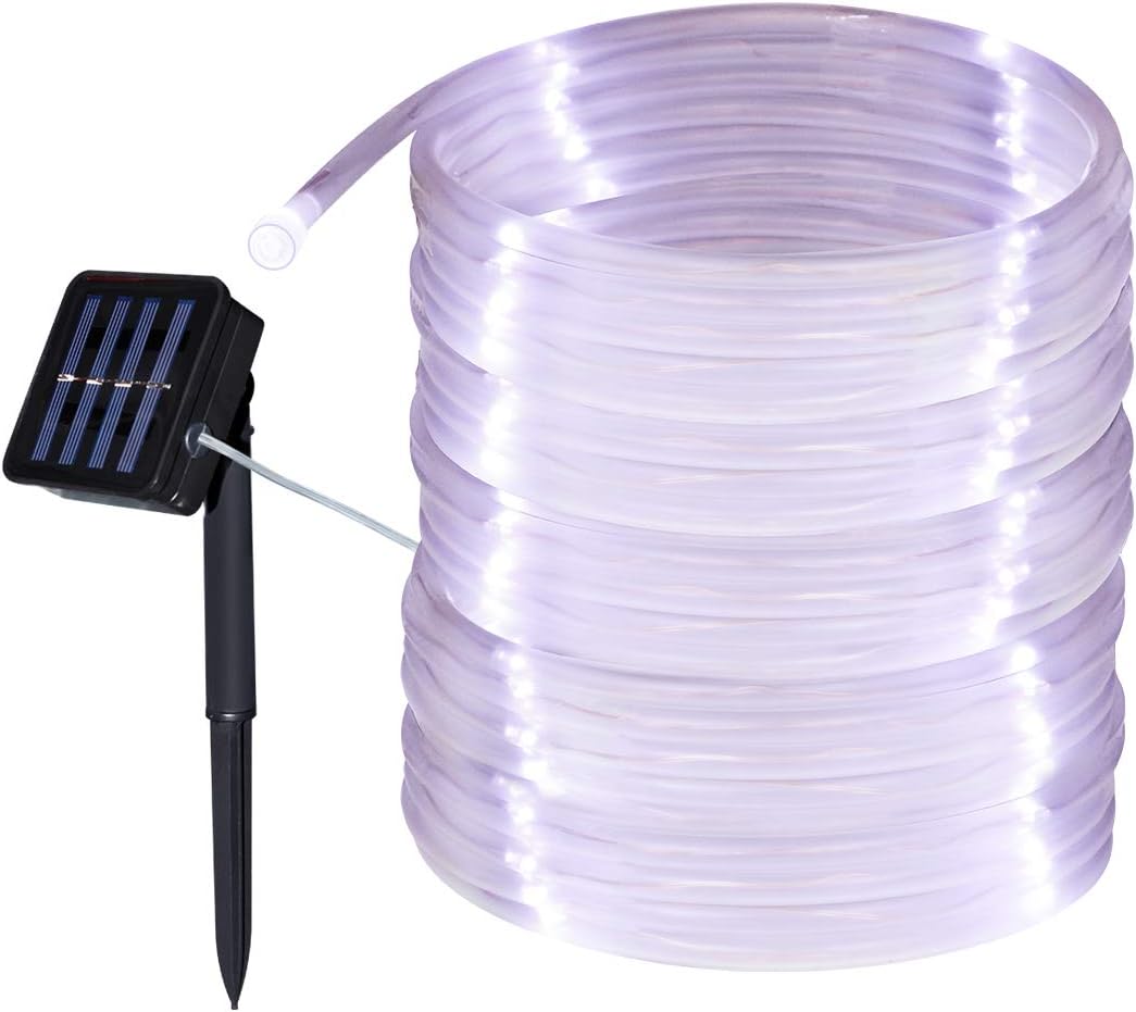 LUMIÈRES DE NOËL BALCON PANNEAU SOLAIRE 100 LED 12m
