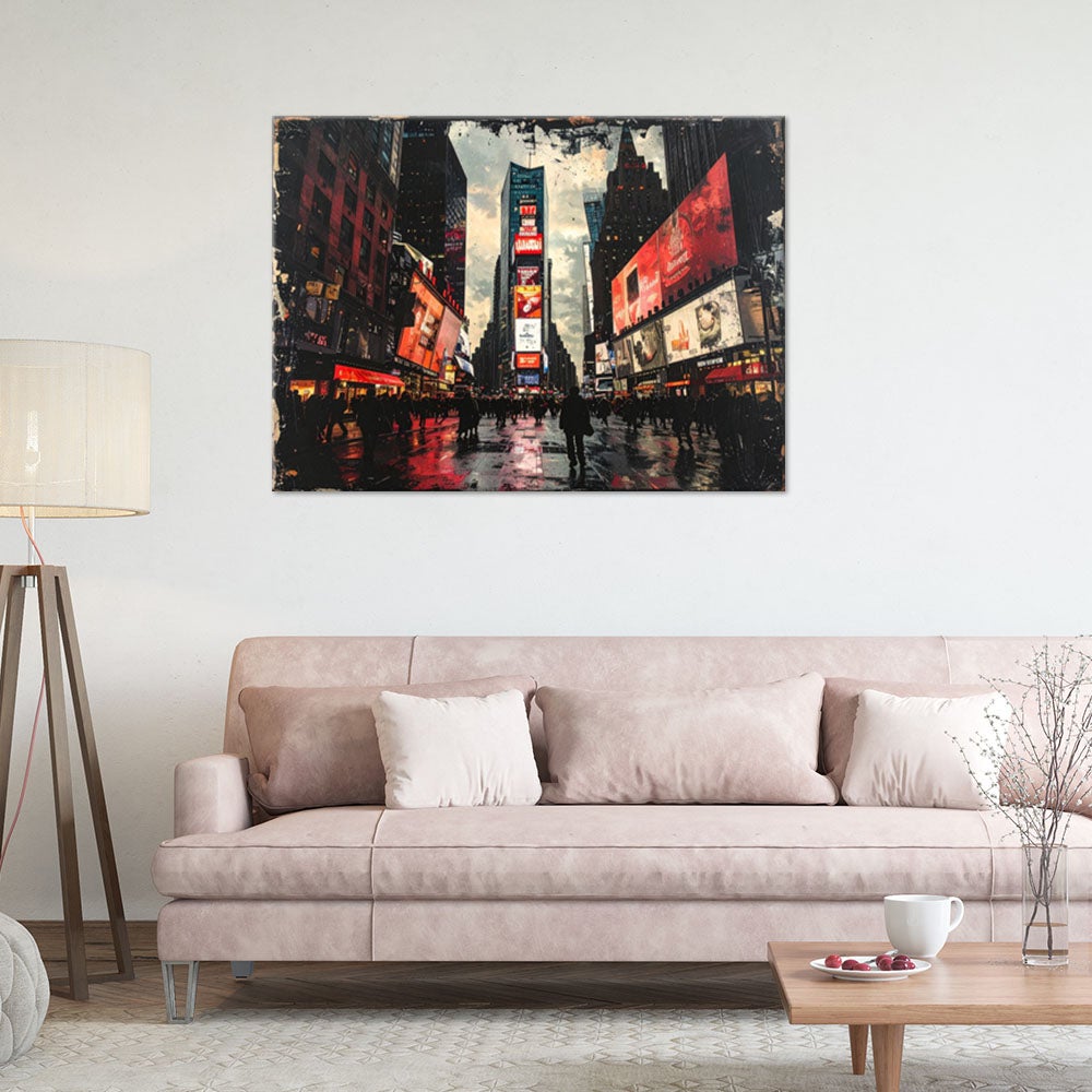 Obraz do salonu sypialni biura, Nowy Jork Times Square 120x80 - 2