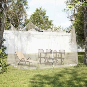 Moustiquaire Carrée Jardin 300x300x200 Cm – 156 Maille Anti-Insectes, Polyester Durable Avec Zip