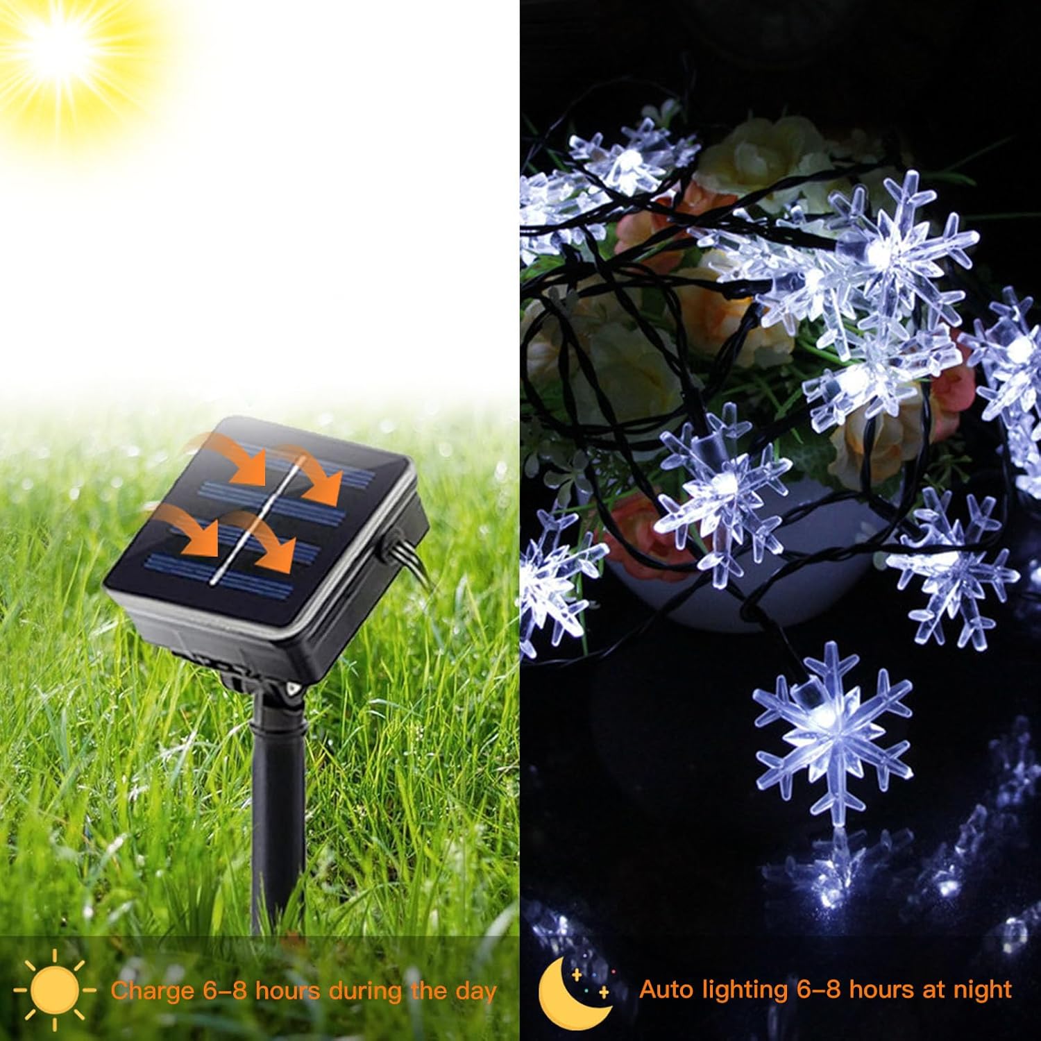 Confezione Da 8 Luci Solari Da Percorso, Luci Solari Impermeabili Per Decorazioni Esterne Da Giardino Luci Solari A Led Per Cortile Luce Calda 88917604 - Foto 4