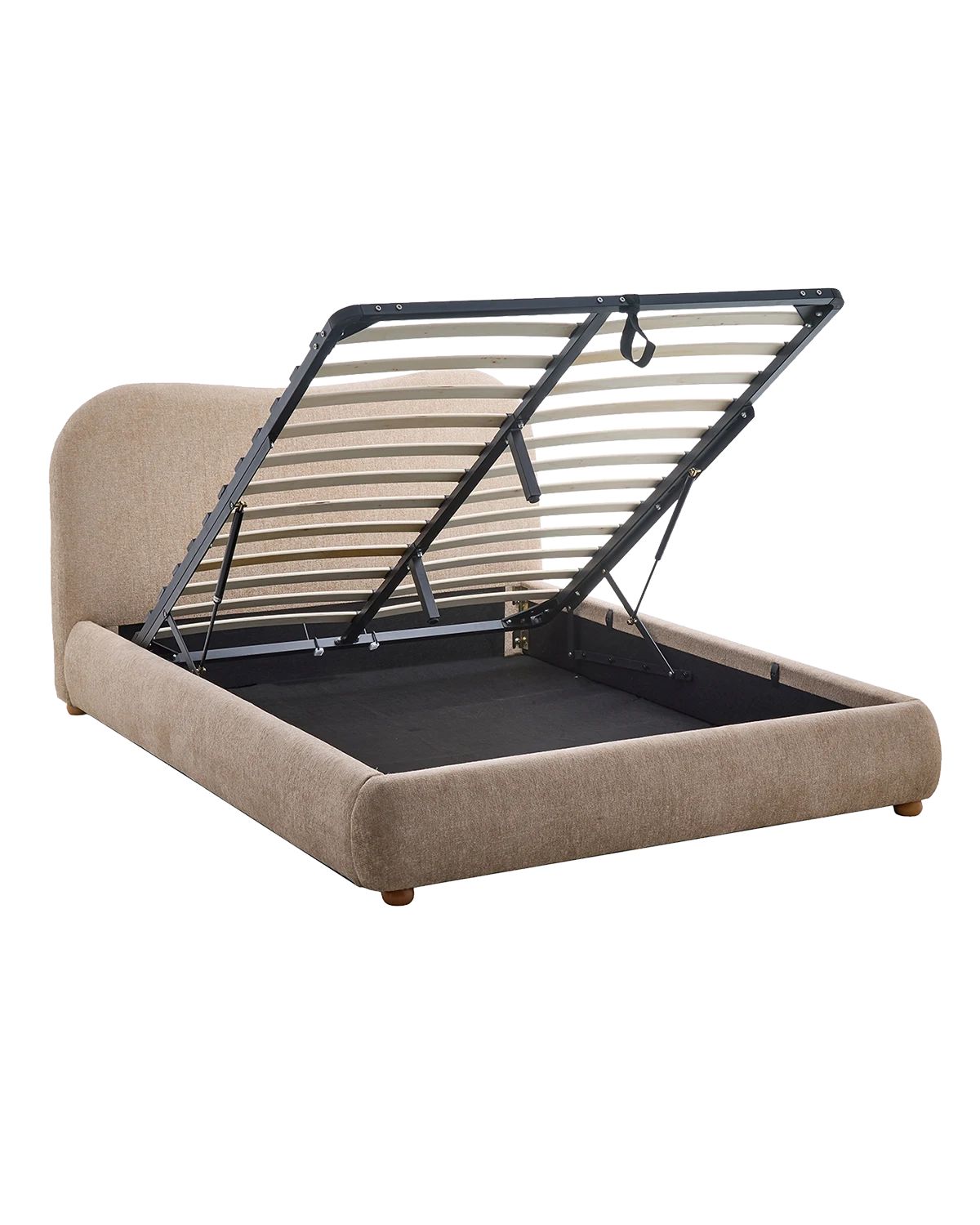 Canapé matrimonio tapizado con cabecero Greta - Color Beige - Homekit - 3