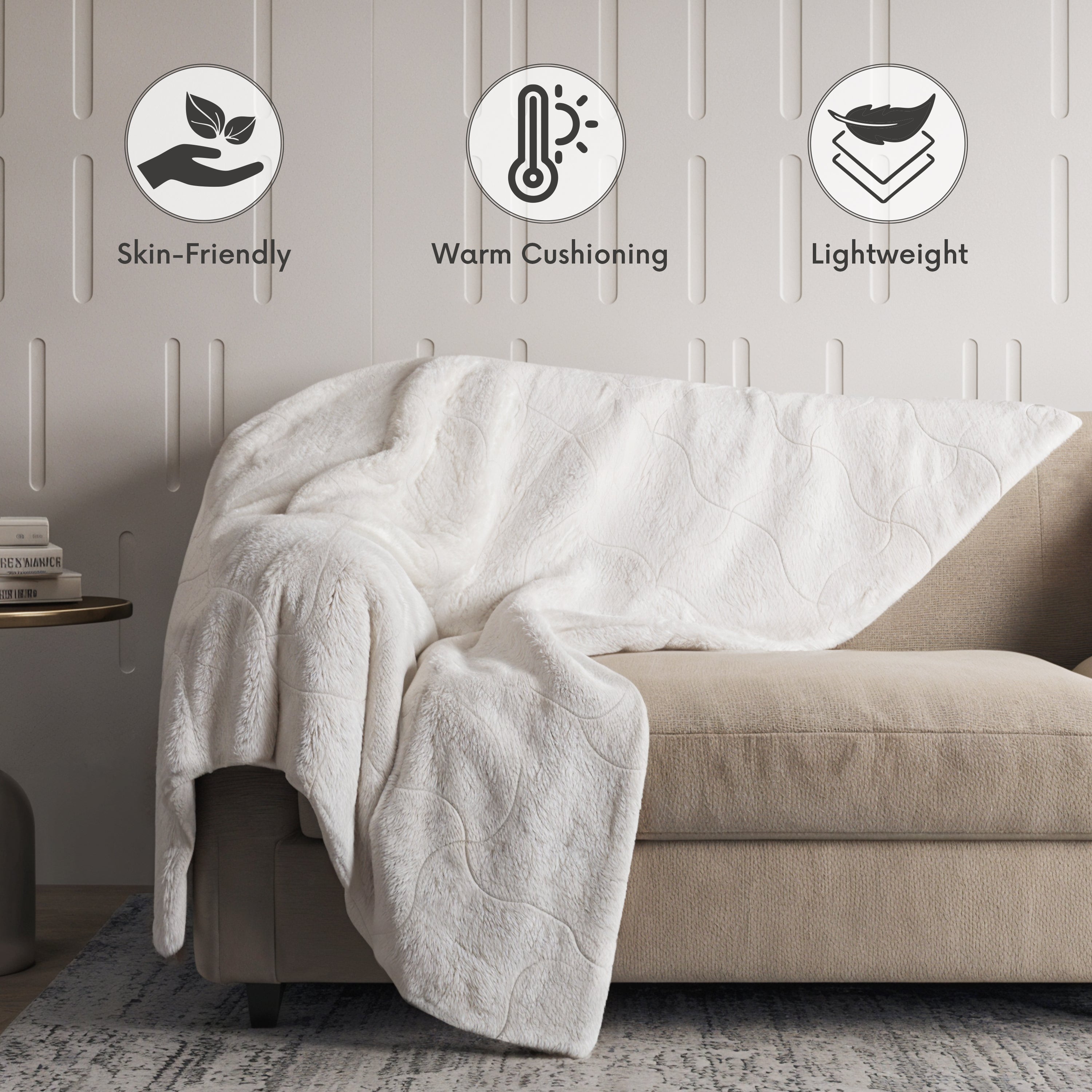 Coperta Doppia, Double Face, Peso Elevato, Dimensioni: 150 X 200 Cm X152021 - Foto 4