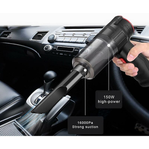 Aspirateur de voiture sans fil 16000pa 150w Bble sans fil 2 en 1 aspirateur de voiture à main Amp ménage Mini aspirateur voiture