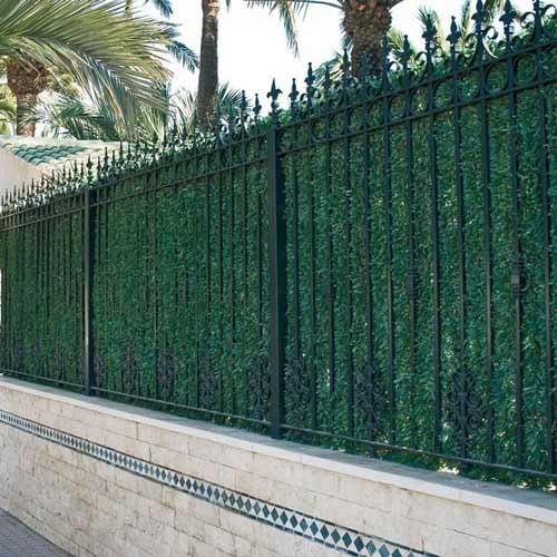 Haie végétale artificielle 110 brins - Long 15 m, Hauteur 1.20 m - 2